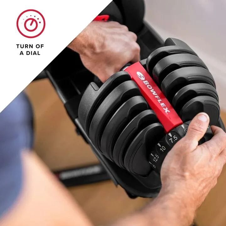 Bowflex 552 Dumbbells - Adjustable Weights for Fitness