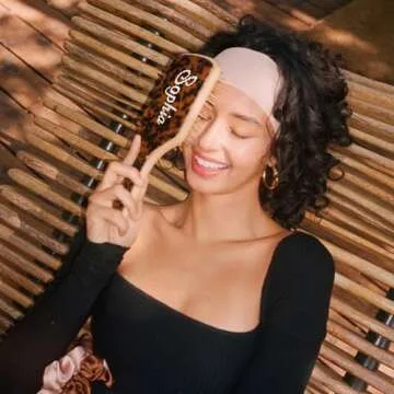 Hair Brushes for Women,Personalized Rhinestone Hair Brush with Name,Custom Marble Hairbrush,Handmade Inlay Rhinestones Hairbrush,Natural Wooden Bamboo Brush Scalp Massage-Suit for All Hari Types