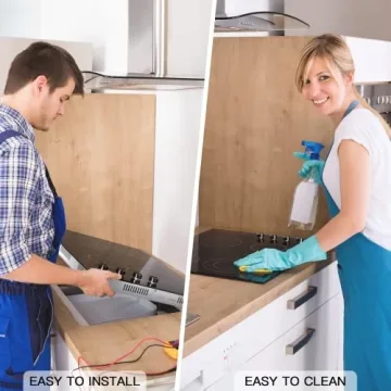 30 Inch Electric Cooktop - 4 Burner Satin Glass Design