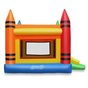 Cloud 9 Crayon Bounce House - Fun Large Inflatable for Kids