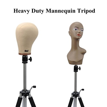 GEX 63" Heavy Duty Mannequin Tripod Stand - Wig Making Tool