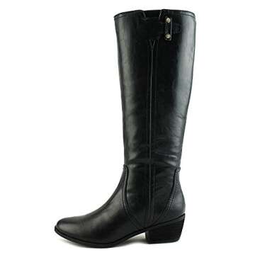 Dr. Scholl's Shoes womens Brilliance Riding Boot, Black, 6 US