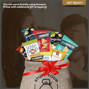 Healthy Snacks Variety Pack for Adults - 35 Pack | Healthy Chips, Popcorn & Crisps - Snack Box Variety for Home or Office by Stuff Your Sack