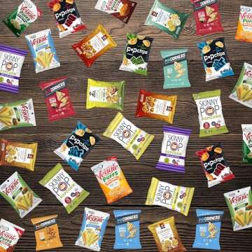 Healthy Snacks Variety Pack for Adults - 35 Pack | Healthy Chips, Popcorn & Crisps - Snack Box Variety for Home or Office by Stuff Your Sack