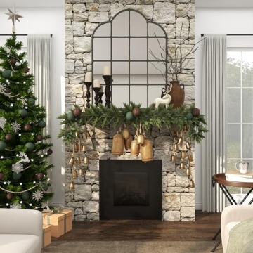 Deco 79 Metal Cow Bell Decorative Hanging Rope Gold