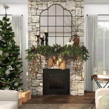 Deco 79 Metal Cow Bell Decorative Hanging Rope Gold