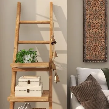 Deco 79 Metal Cow Bell Decorative Hanging Rope Gold