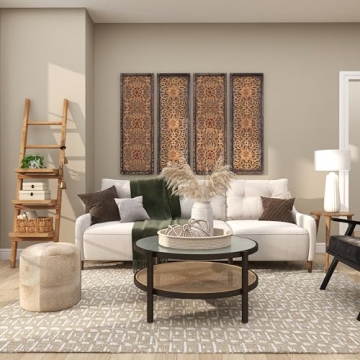 Deco 79 Metal Cow Bell Decorative Hanging Rope Gold