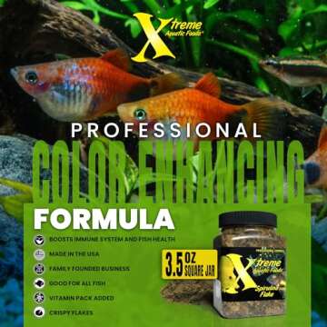 Xtreme Spirulina Flakes for Healthy Vibrant Fish Diet