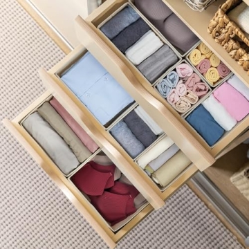 Kootek 16 Pack Drawer Organizer Set for Clothing Storage