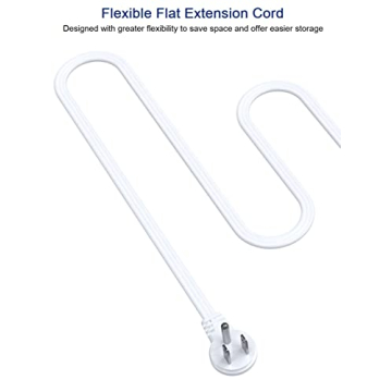 Leadchuang Power Strip Ultra-Flat Plug with USB C Ports