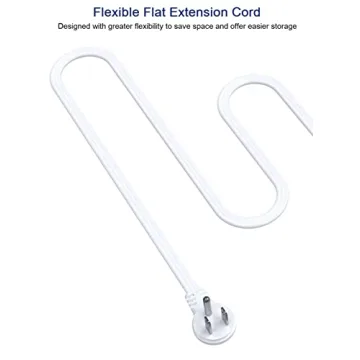 Leadchuang Power Strip Ultra-Flat Plug with USB C Ports