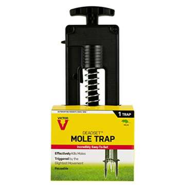 Victor M9015 Deadset Mole Trap – Quick and Easy Pest Control for Moles
