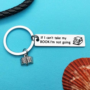 Xiahuyu Book Lover Keychain - Perfect Gift for Readers