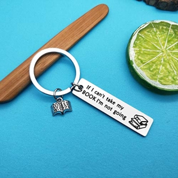 Xiahuyu Book Lover Keychain - Perfect Gift for Readers