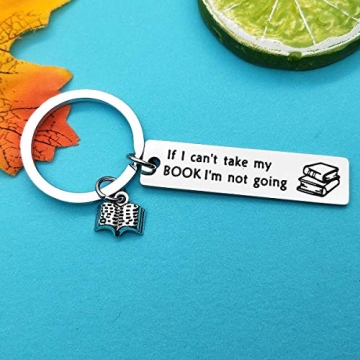 Xiahuyu Book Lover Keychain - Perfect Gift for Readers