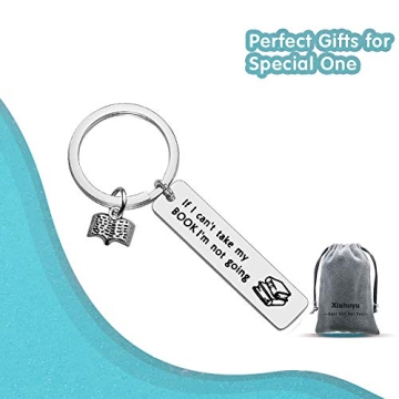 Xiahuyu Book Lover Keychain - Perfect Gift for Readers
