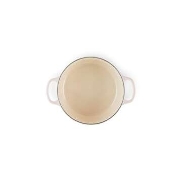Le Creuset Signature Cast Iron Round Casserole, 4.5 Qt- Shell Pink