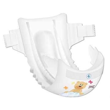 Bambo Nature Baby Diapers Classic, Size 4 (15-40 Lbs), 30 Count