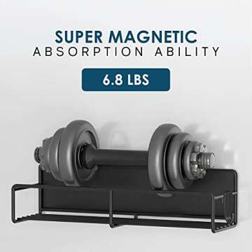 NICERZ 4 Pack Magnetic Spice Rack Organizer with Paper Towel Holder and 4 Hooks, Spices Organizer, Magnetic Shelf, Seasoning Organizer, Magnetic Spice Rack for Refrigerator Fridge Oven, Black