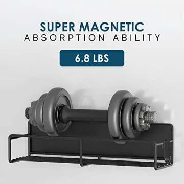 NICERZ 4 Pack Magnetic Spice Rack Organizer with Paper Towel Holder and 4 Hooks, Spices Organizer, Magnetic Shelf, Seasoning Organizer, Magnetic Spice Rack for Refrigerator Fridge Oven, Black