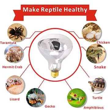 Aiicioo 160W UVB Reptile Light for Healthy Reptile Care