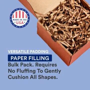 BOX USA Crinkle Paper 10 lb. White, 1-Pack | Packaging Paper for Shipping, Moving, and Storage Supplies