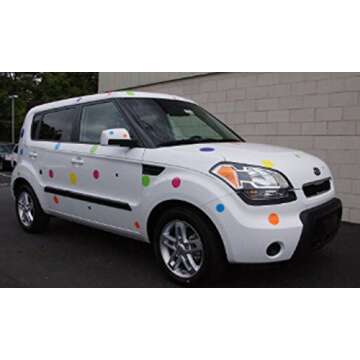 Polka Dot Wall Stickers, Wall Decor Stickers, Wall Dots, Vinyl Circle Room Dot Decals Wall Art Stickers for Bedroom Girls Room Peel and Stick Kids Room Decor Birthday Gift (Orange)