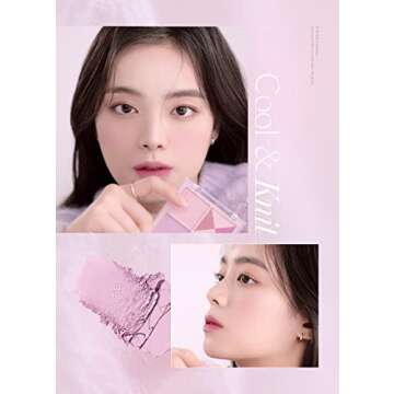 Dasique Blending Mood Cheek #05 Violet Knit l Vegan, Cruelty-Free l 4 Blendable Shades in Lightweight, Long-lasting, Smooth Powder