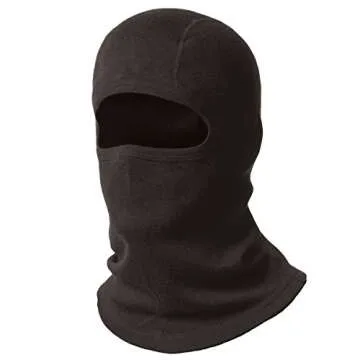 100% Merino Wool Balaclava - Winter Ski Mask - Face Mask - Cold Weather Gear - Black - One Size