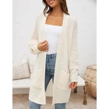 ZESICA Women's Stylish Batwing Sleeve Chunky Cardigan