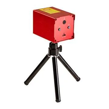 Sharelife Mini Portable RG Hypnotic Aurora Mixed Blue Star Projector Tripod USB Light Built-in 1200MA Rechargeable Battery for Home Party DJ Outdoor Stage Lighting Effect DP-AS100