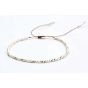 Boho Beaded Anklet Set for Women and Teen Girls, Bohemian Hippie Waterproof Adjustable String Anklets, Unique Colorful Beach Summer Foot Jewelry, Native American Style, Handmade by Tribes