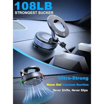 Snanlen 360° Nano Gel Magnetic Phone Holder with Max Suction