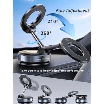 Snanlen 360° Nano Gel Magnetic Phone Holder with Max Suction