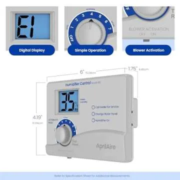 AprilAire 60 Digital Humidifier Control with Temperature Sensor