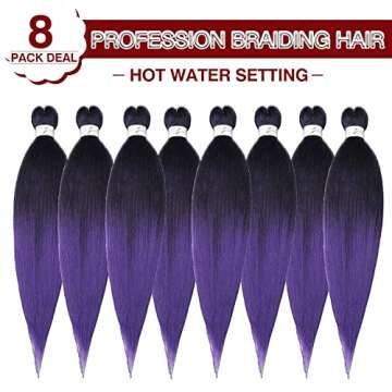 Soft Pre-Stretched Braiding Hair 20'' for Easy Styles