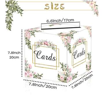 SietDESEO Wedding Card Box: Stylish Floral Money Holder for Celebrations