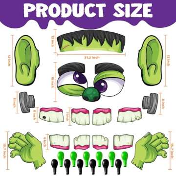 JOYIN Trunk Or Treat Car Decorations Kit Halloween Decorations Outdoor Indoor Frankenstein Car Stick...
