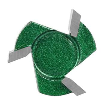 CNC Spoilboard Surfacing Router bit, 1/4'' Shank, 1-1/4'' Cut Dia, 1/4'' Cut Length, 3 Wings, Professional Woodworking Tools by KOWOOD PRO