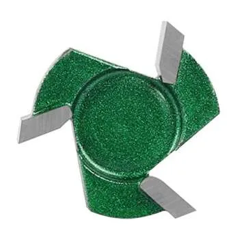 CNC Spoilboard Surfacing Router bit, 1/4'' Shank, 1-1/4'' Cut Dia, 1/4'' Cut Length, 3 Wings, Professional Woodworking Tools by KOWOOD PRO