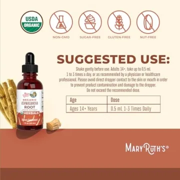 MaryRuth Organic Ashwagandha Liquid Drops for Stress Relief