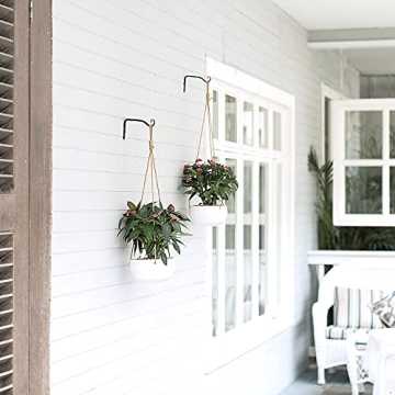 Mkono 6 Inch Metal Wall Plant Hook - Decorative Hanger