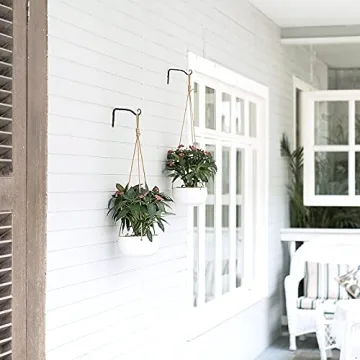 Mkono 6 Inch Metal Wall Plant Hook - Decorative Hanger
