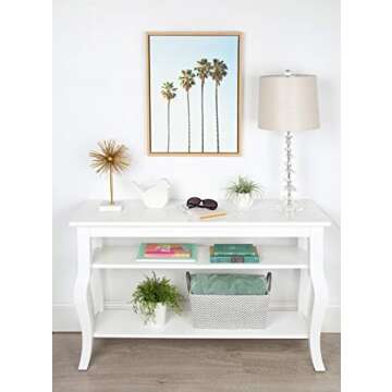 Framed Palm Trees Canvas Wall Art by Kate and Laurel