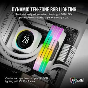 CORSAIR VENGEANCE RGB DDR5 RAM 32GB 6000MHz White