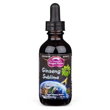 Dragon Herbs Ginseng Sublime Drops | All Natural Extract Supplement for Energy, Stress, and Focus