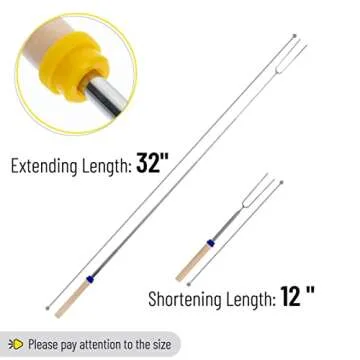 UNCO Extendable Roasting Sticks - Perfect for Campfires