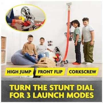 Monster Jam ThunderROARus Drop Playset with Exclusive Monster Truck, Over 6 Feet Tall, Lights & Sounds, Kids Dinosaur Toys for Boys and Girls Ages 4 and Up