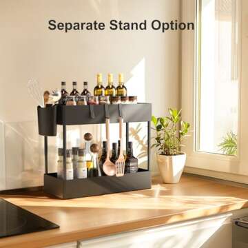 Pipishell Slim Storage Cart with Wheels, Bathroom Cart Organizer Bathroom Storage Small, Rolling Cart for Bathroom, Laundry Room, Kitchen, Narrow Space, Black PIUC05